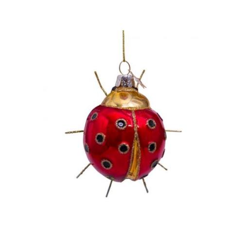 Vondels kerstdecoratie Lieveheersbeestje