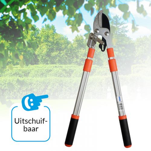 Telescopische takkenschaar met uitschuifbare handvatten