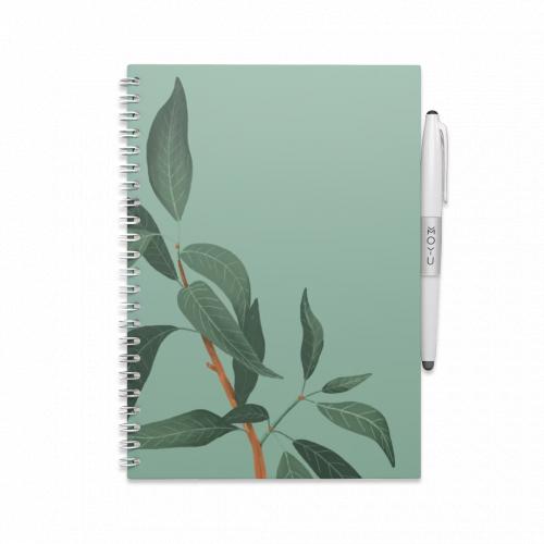 MOYU Uitwisbaar Notitieboek A5 - Lovely Leaf - Hardcover