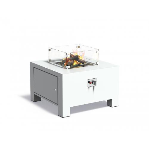 Vuurtafel Forno Brann aluminium 80x80x50cm.