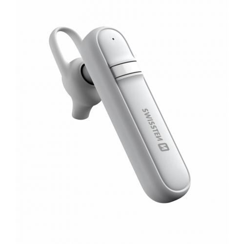 Swissten Draadloze Headset - Bluetooth 5.0 - Noise reduction - Wit