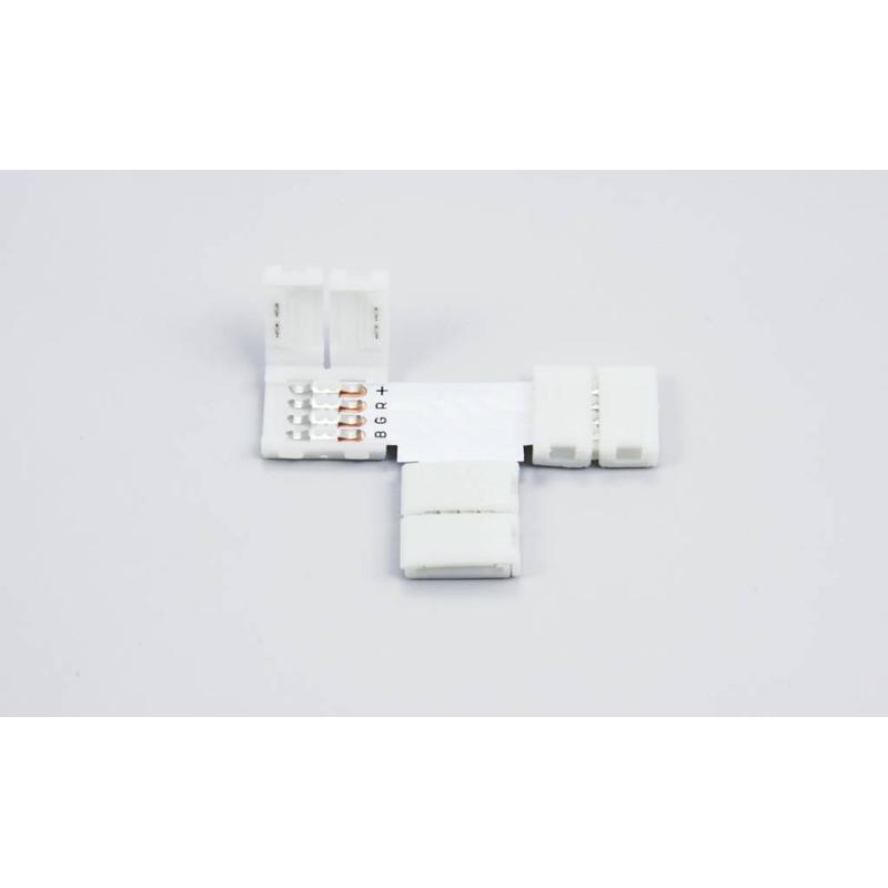 T Connector voor 10mm RGB Led Strips | Soldeervrij