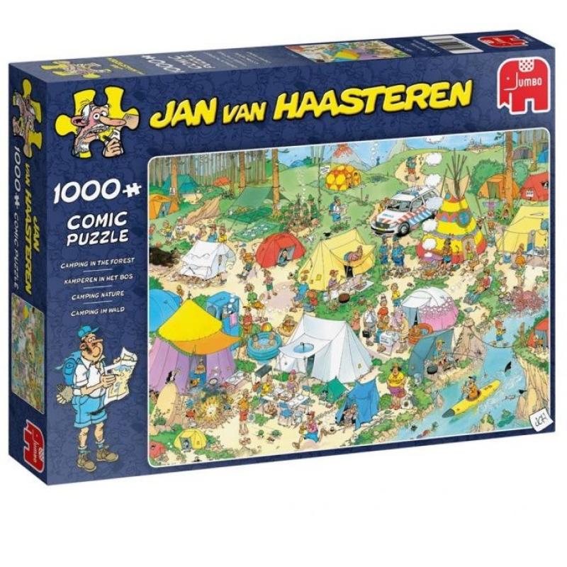 Jan van Haasteren Kamperen In Het Bos Puzzel 1000 Stukjes