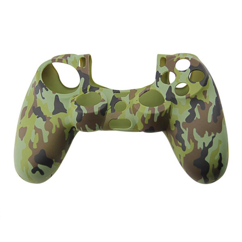 Silicone Beschermhoes voor PS4 Controller Cover Skin Camouflage Groen