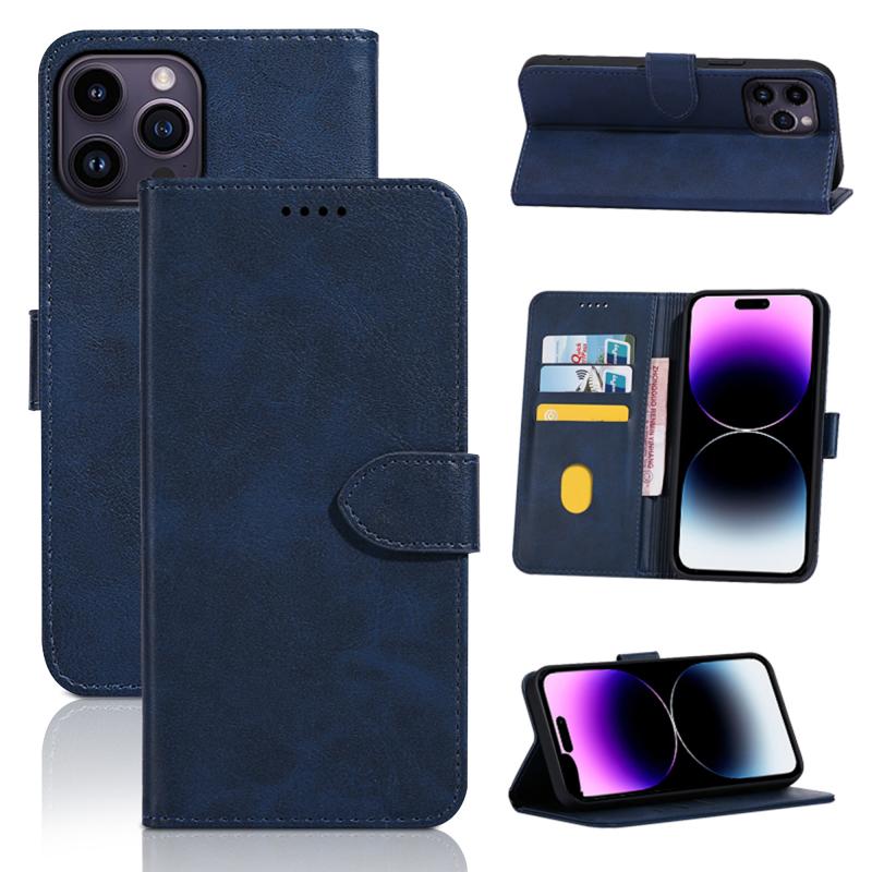 iPhone 11 hoesje - Bookcase - Pasjeshouder - Portemonnee - Kunstleer - Blauw