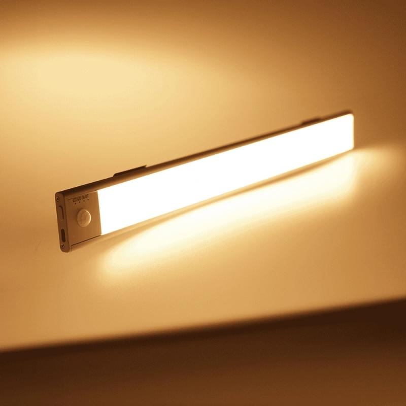 Kastverlichting met sensor - dual white - 20cm - oplaadbaar - wit