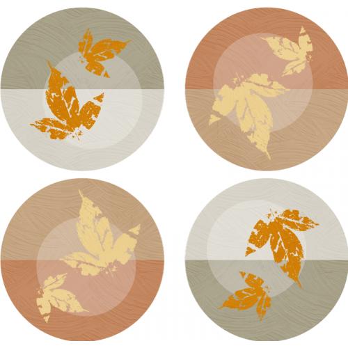 Herfst bladeren onderzetter
