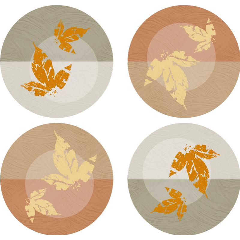 Herfst bladeren onderzetter