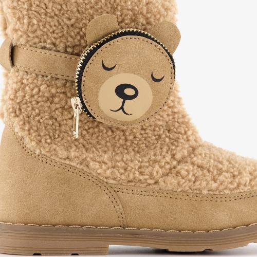 Blue Box gevoerde teddy enkellaarsjes bruin