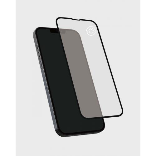 Tempered Glass Full Cover Black Frame Smiley iPhone 13