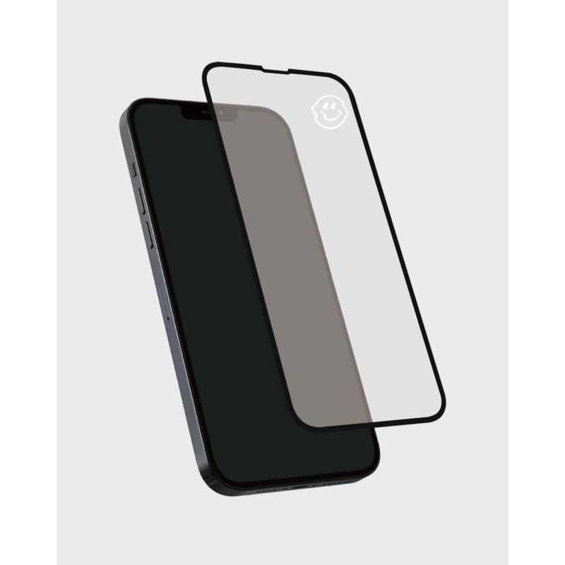 Tempered Glass Full Cover Black Frame Smiley iPhone 13