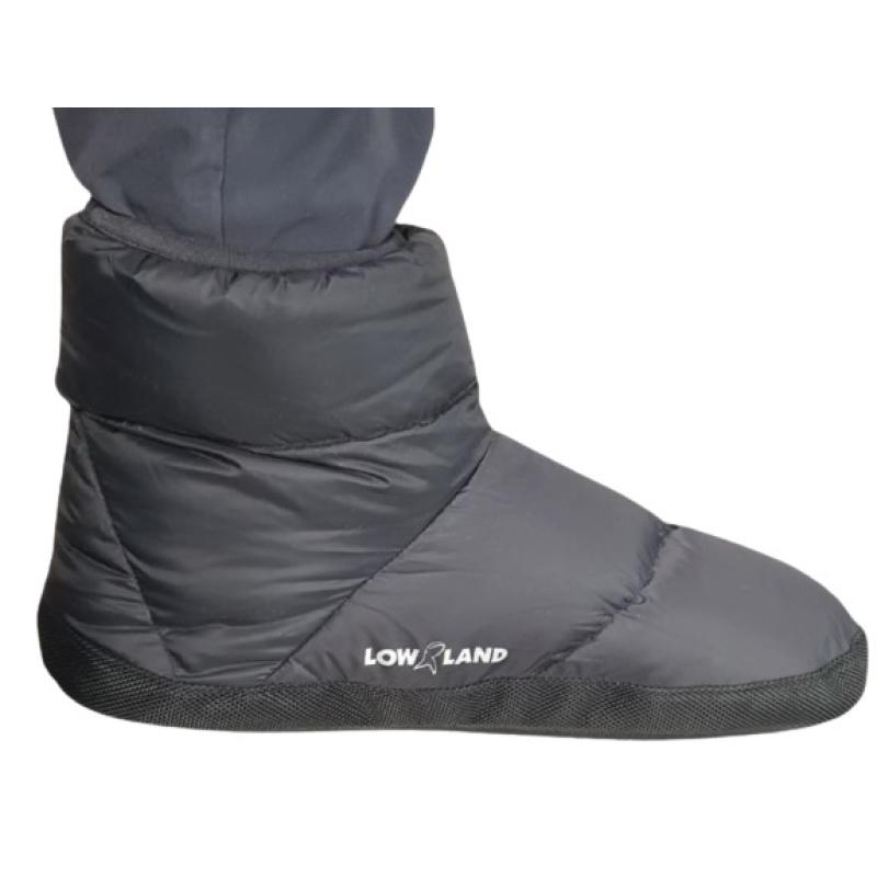 Lowland sloffen Down Booties nylon/dons antraciet mt 42 44