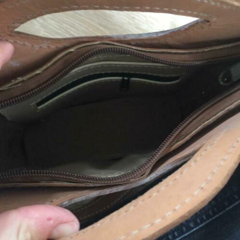Leren tas