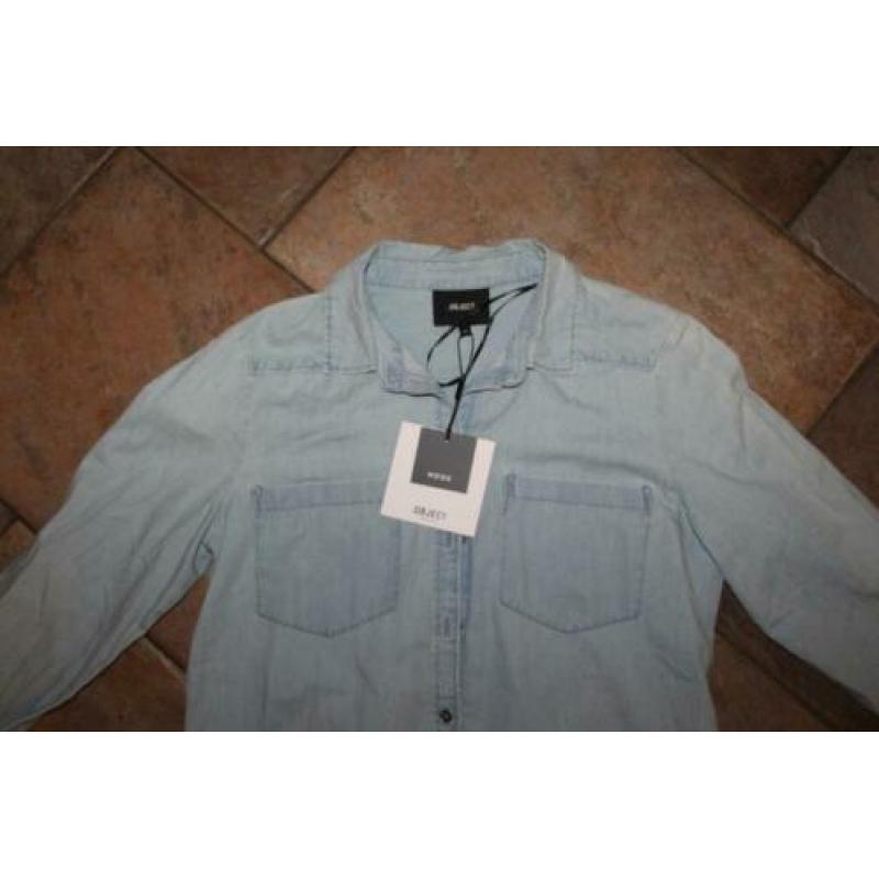Object (Berry) vlot lange spijkerblouse mt 36/S KOOPJE