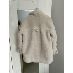Monki teddy jas maat XS (oversized model)