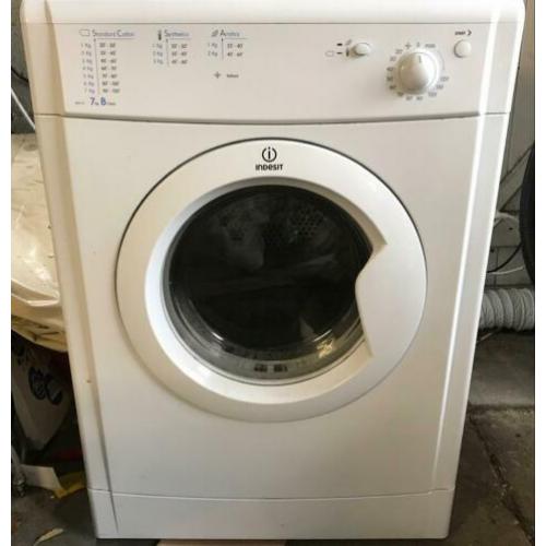 Luchtafvoer Wasdroger Indesit IDV75, werkend.