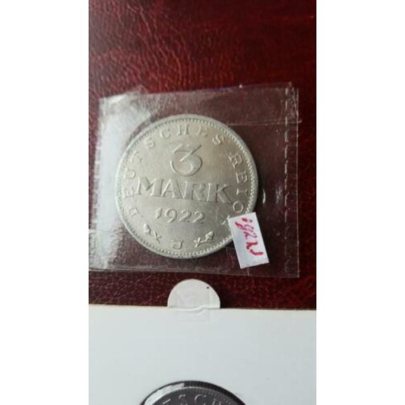 Duitsland lotje 3mark en 200 Mark aluminium