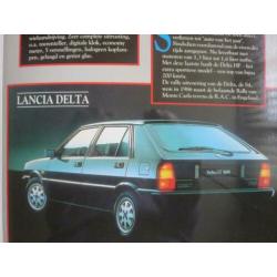 luxe folder met Lancia modellen 1988 oa Delta en Thema