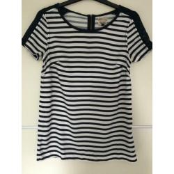 Tommy Hilfiger mooi blauw/wit gestreepte top! Mt xs