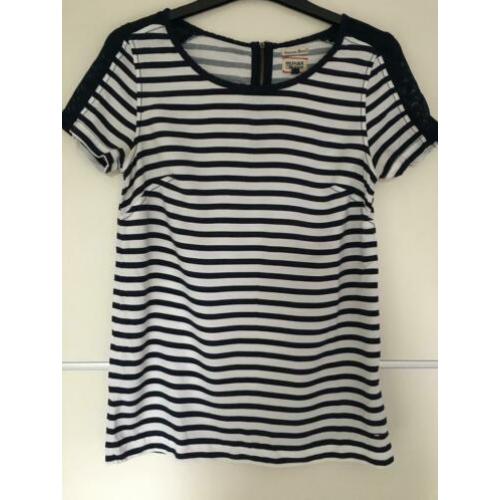Tommy Hilfiger mooi blauw/wit gestreepte top! Mt xs