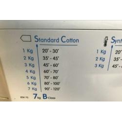 Luchtafvoer Wasdroger Indesit IDV75, werkend.