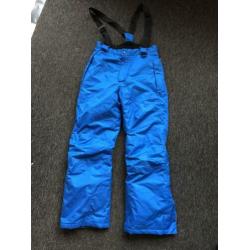 Set jongenskleding met winterjas en skibroek maat 146/152
