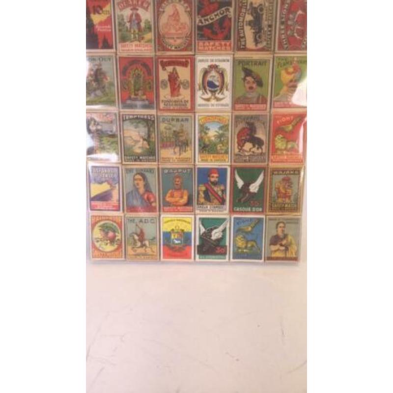 Lucifersdoosjes met originele inhoud mint 60 stuks
