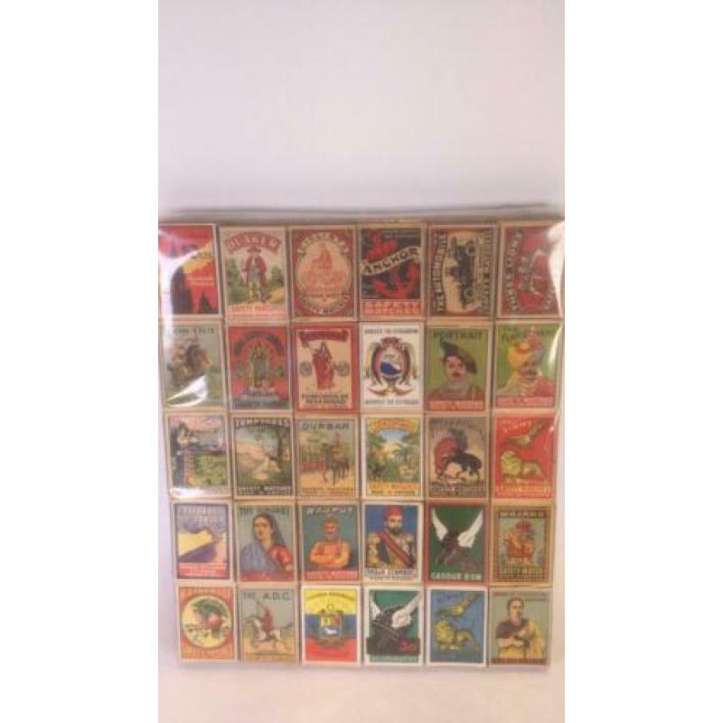 Lucifersdoosjes met originele inhoud mint 60 stuks