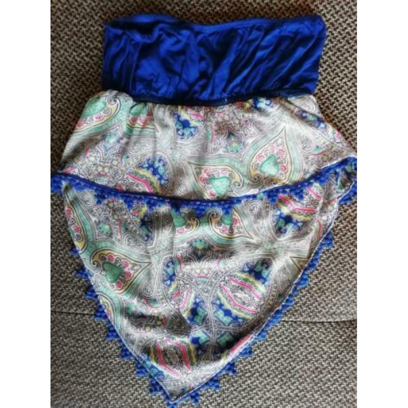 Nieuw! Berschka top strapless bikinitop kobaltblauw (S)
