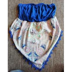 Nieuw! Berschka top strapless bikinitop kobaltblauw (S)