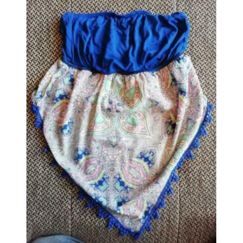 Nieuw! Berschka top strapless bikinitop kobaltblauw (S)
