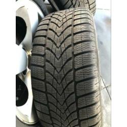 Originele BMW E60 velgen met dunlop runflat winterbanden