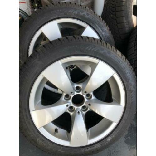 Originele BMW E60 velgen met dunlop runflat winterbanden