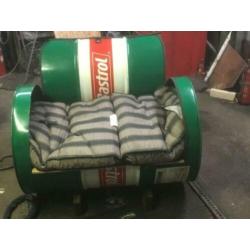 Oliedrum olievaten castrol groot 200l en klein