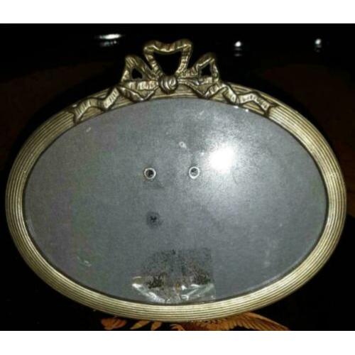 Ovaal strik fotolijstje met glas,
