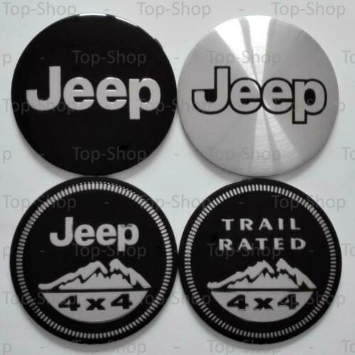 Jeep 4X4 56mm Naafstickers Voor Naafdoppen Of Naafkappen