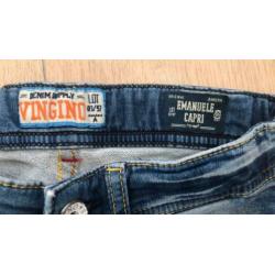 Vingino jeans short maat 128/8 blauw.