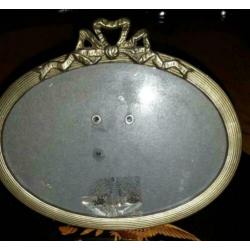 Ovaal strik fotolijstje met glas,
