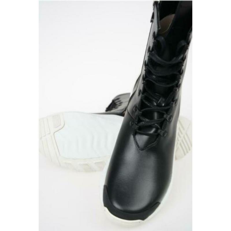 Rick Owens Zwart Leren Baggy Ankle Boots maat 42