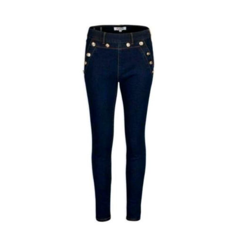 Hoge taille high waist jeans morgan stretch spijkerbroek