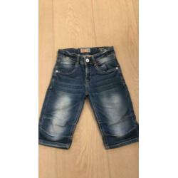 Vingino jeans short maat 128/8 blauw.
