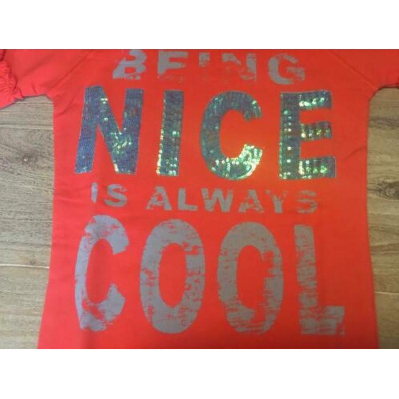 Nieuw jurkje jurk O’Chill merk meisje rood 116/122