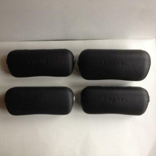 4 Chanel brillen kokers / etuis zwart