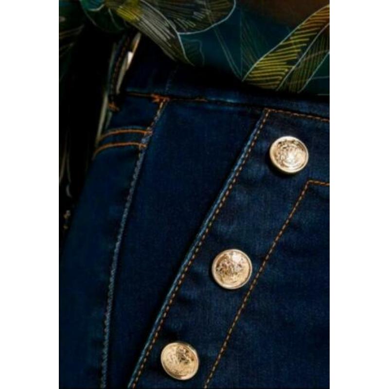 Hoge taille high waist jeans morgan stretch spijkerbroek