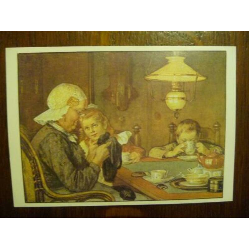 Oude prent / kaarten 6 stuks ot en sien cornelis jetses.