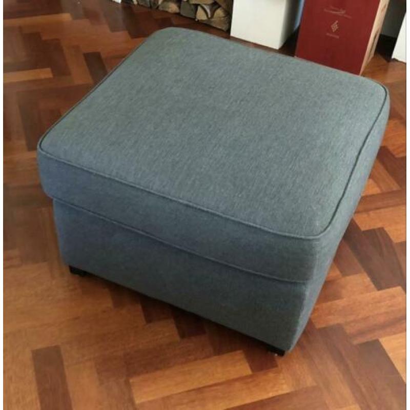Fauteuil met hocker antraciet van De Troubadour