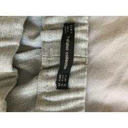Zara pantalon broek helemaal nieuw maat s grijs streep wit