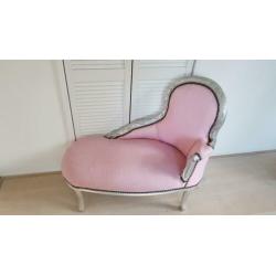Kindersofa roze barok