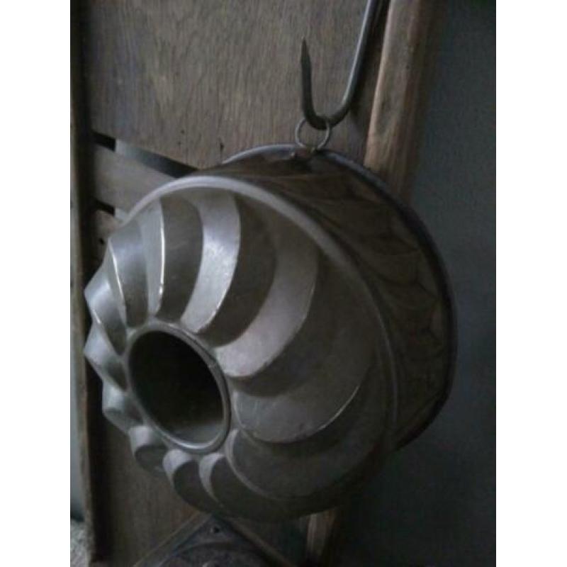 Oude brocante bakvorm tulband ø 21cm hoogte 11cm *Etage3*
