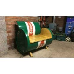 Oliedrum olievaten castrol groot 200l en klein
